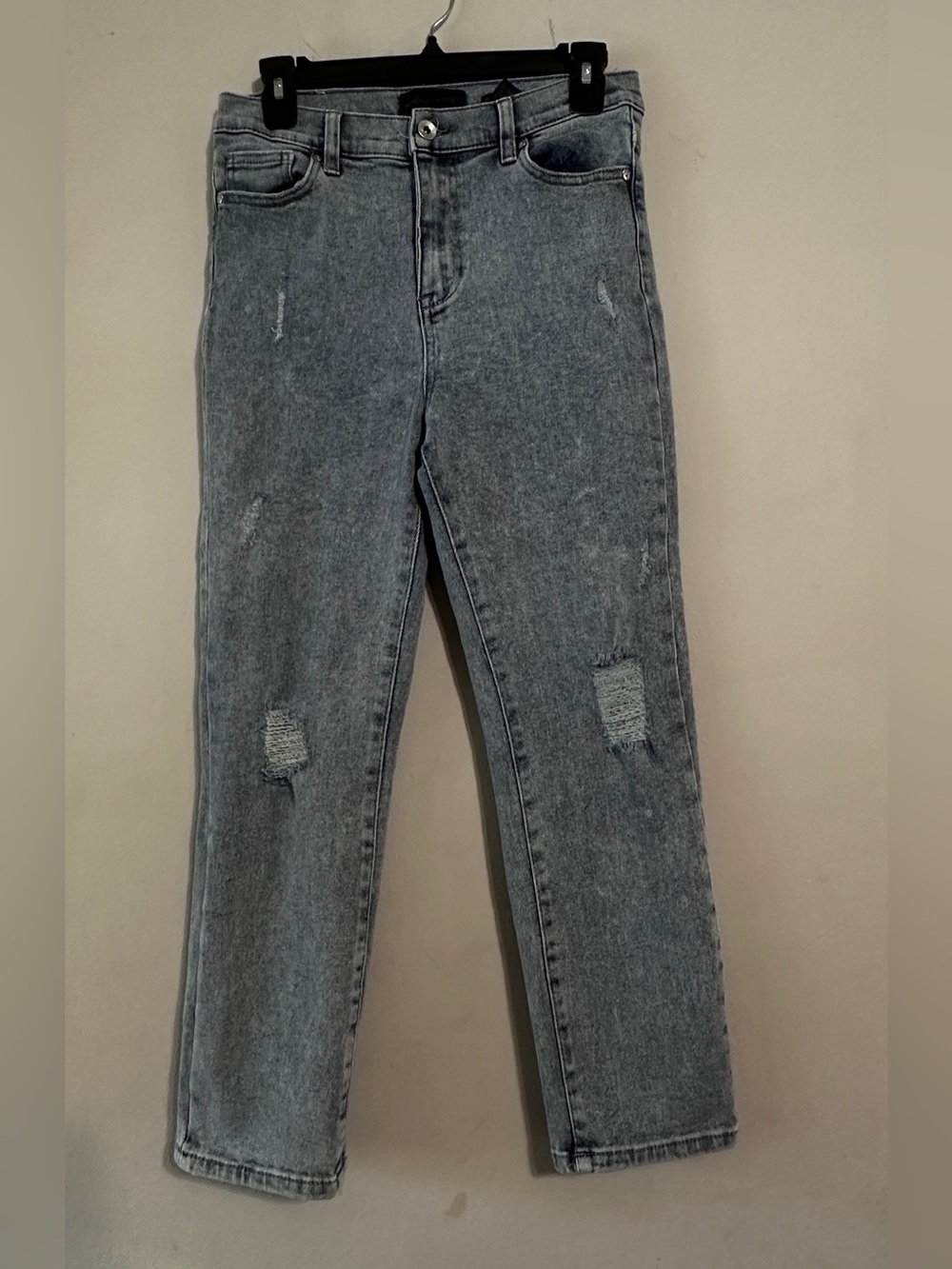 💙 Kendall + Kylie The Icon High Rise Straight Distressed Jeans Size 7/28